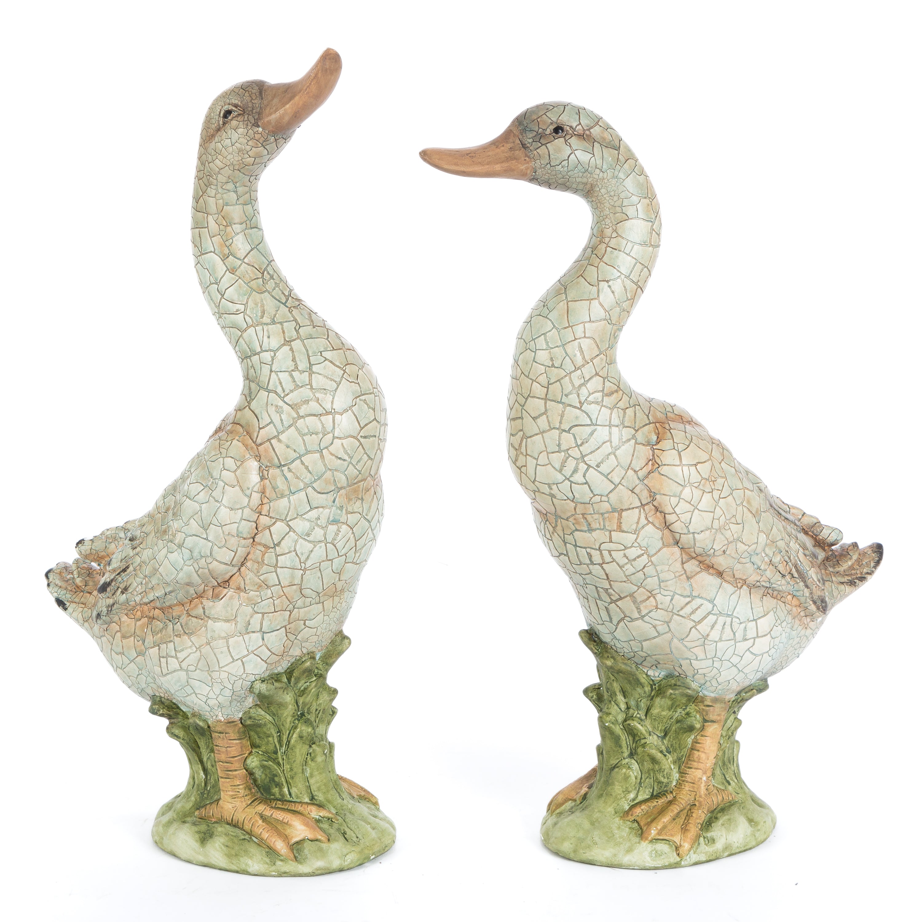 14.9 in. Terracotta Ducks, set of 2
